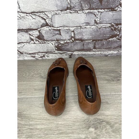 Cappagallo Brown Leather Wingtip Tassel Loafer Shoes Women Sz 6M US - Picture 4 of 16